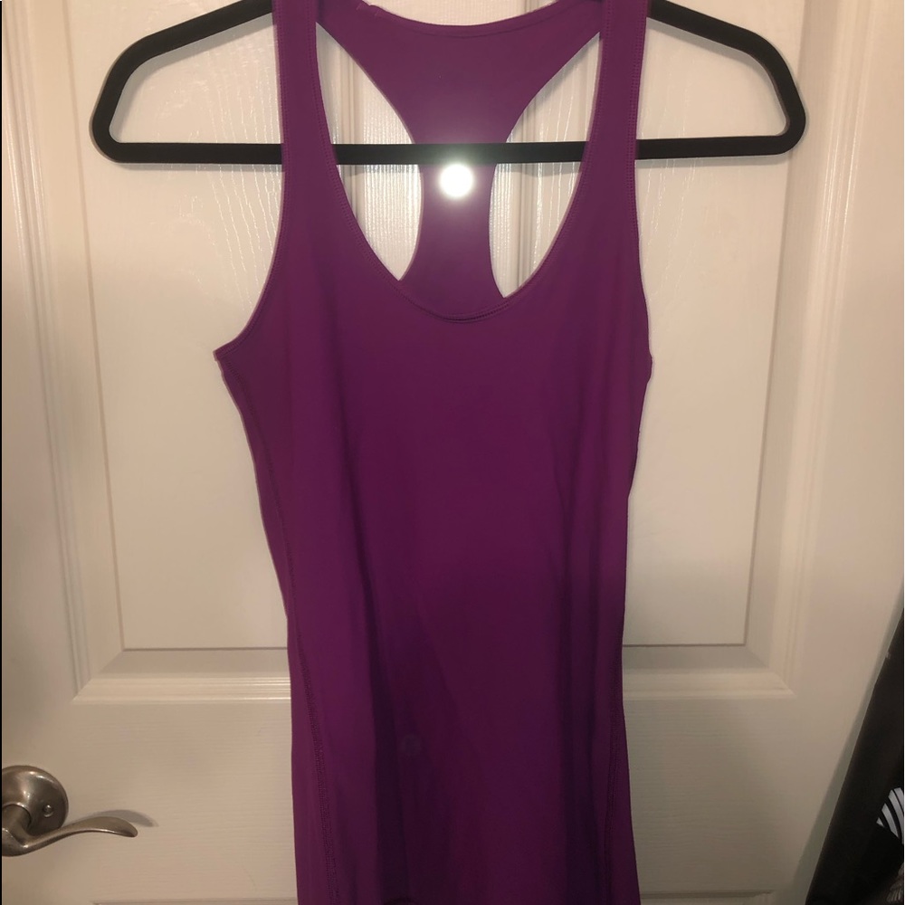 Lululemon Purple Workout Tank size 6 WORN ONCE